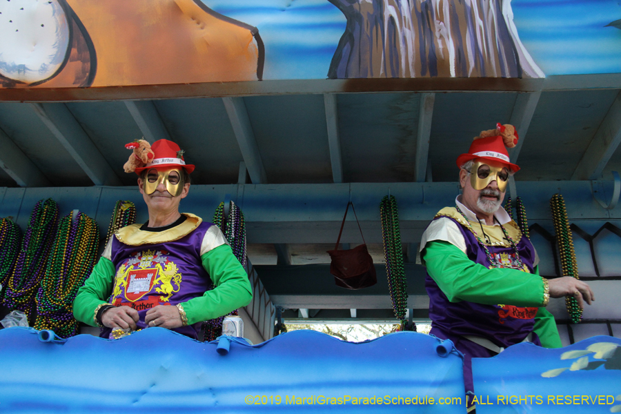 2019 the Krewe of King Arthur Parade presents "And the Arthur Goes To