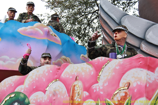 2016 Mardi Gras, Krewe of Carrollton - phoyo by Jules Richard