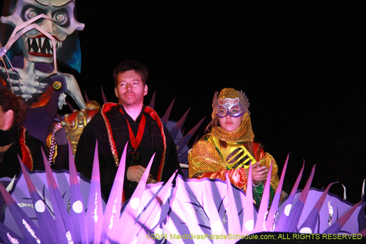 Harry Connick Jr in Krewe of Orpheus, Mardi Gras parade he founded - photo by Jules Richard