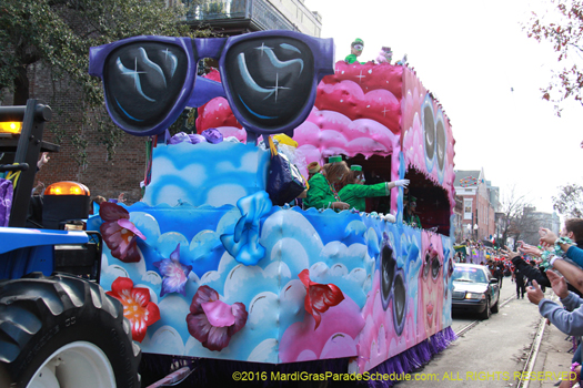 The Krewe of Iris womens parade rolls!