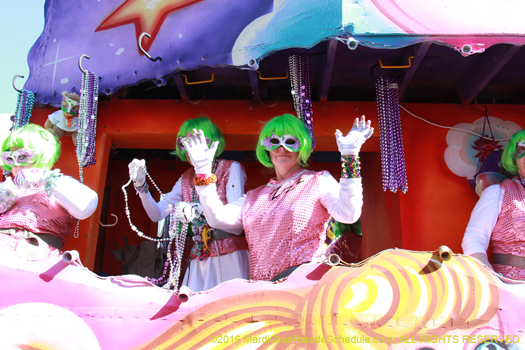 It the Krewe of Iris in New Orleans Mardi Gras - photo by Jules Richard