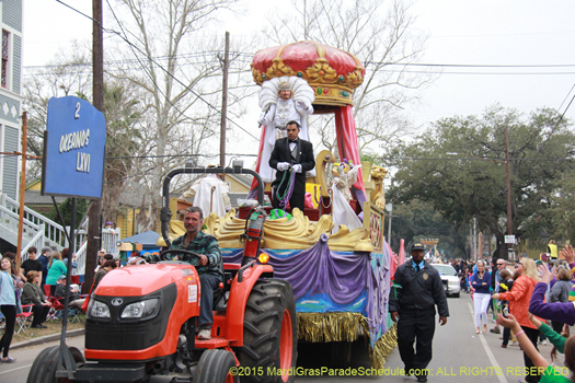 King of Okeanos 2015 Mardi Gras - photo by Jules Richard