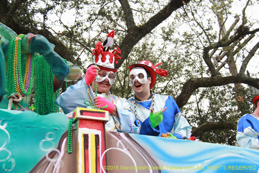 New Orleans Mardi Gras Parade photo, Krewe of Okeanos 2015 - photograph by Jules Richard