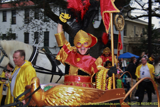 Rider in Krewe of Orpheus - photo by Jules Richard